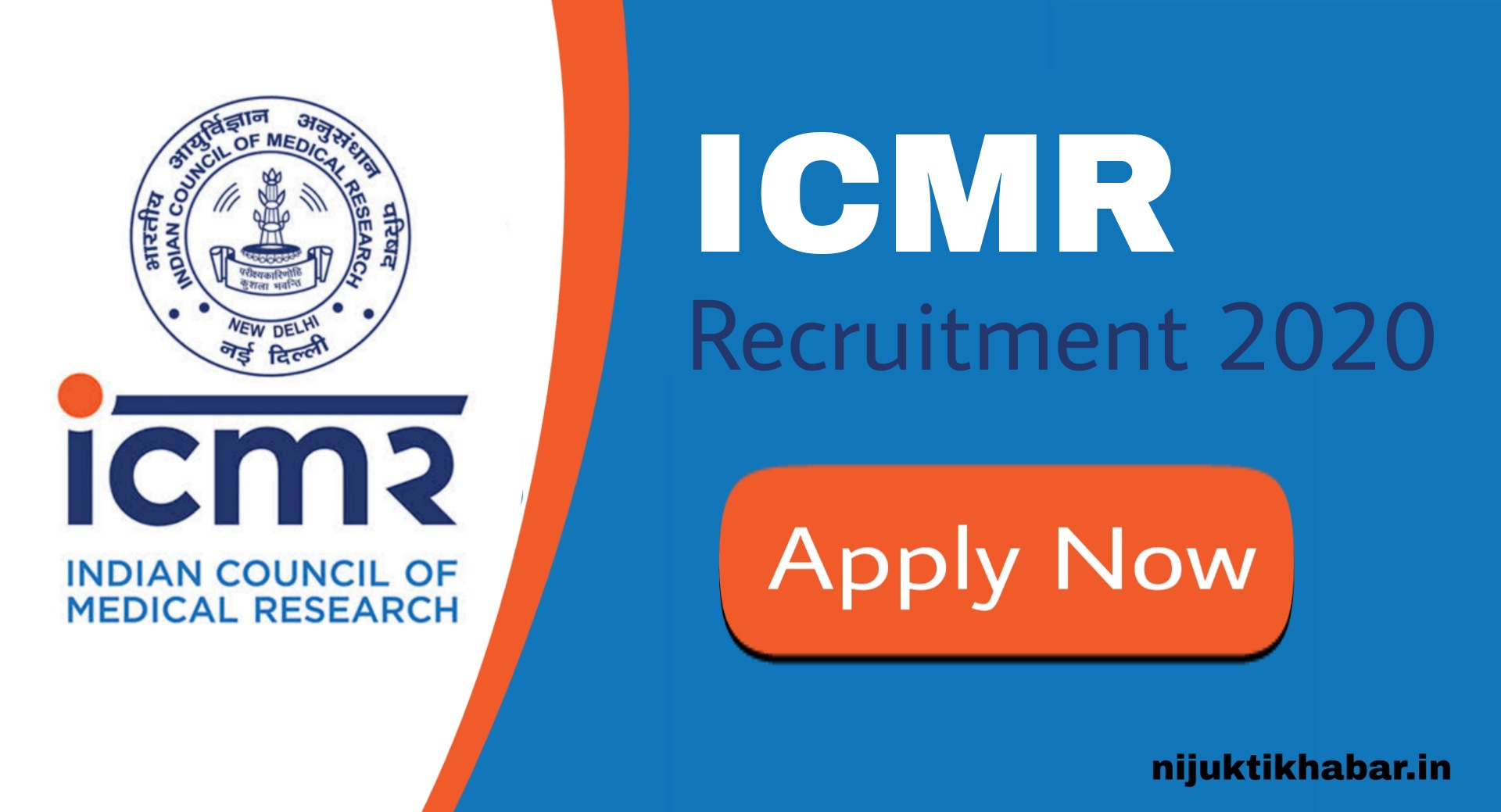 ICMR Recruitment 2020 - Apply For 80 Assistant Posts - NIJUKTI KHABAR