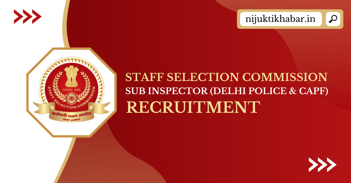 SSC Delhi Police, CAPF SI 2024 Registration Starts At ssc.gov.in; Check  Vacancy Details Here