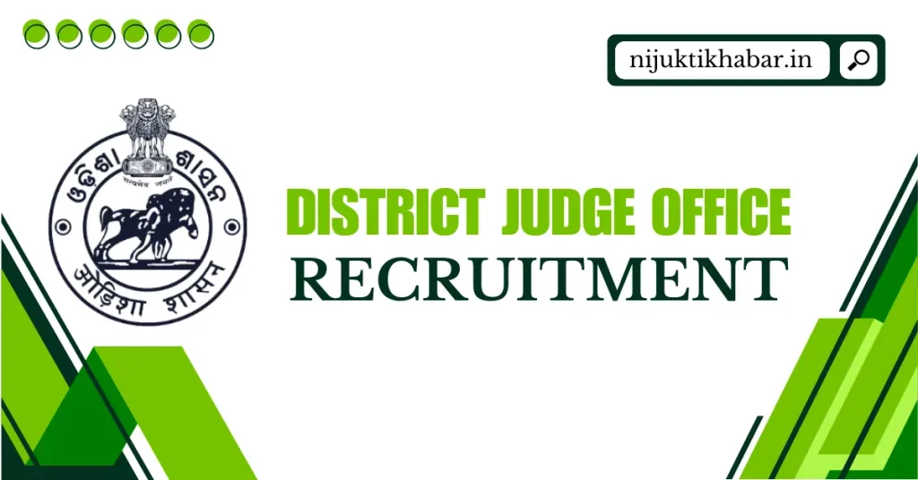 Khordha District Judge Office Recruitment