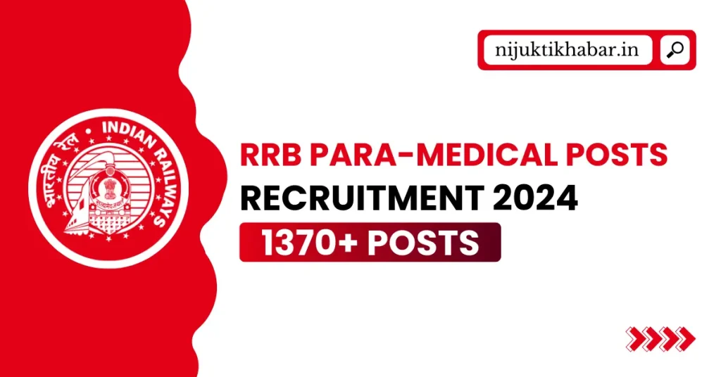 RRB Para Medical Posts Recruitment