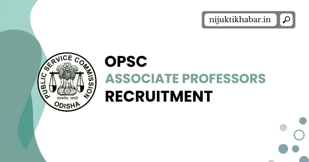 OPSC Associate Professors Recruitment