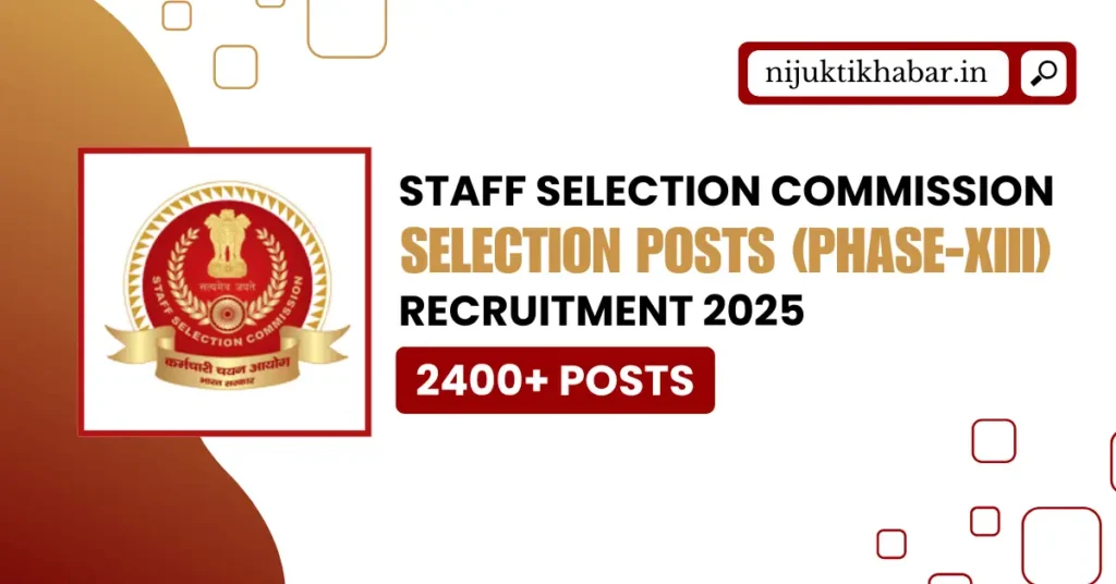 SSC Selection Posts Recruitment